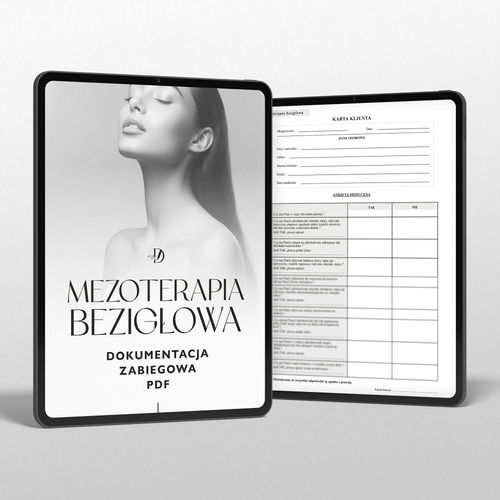 MEZOTERAPIA BEZIGŁOWA - dokumenty zabiegowe - zestaw