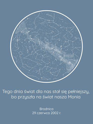 Personalizowana mapa gwiazd (#5a4f3bf0-bb84-430b-bbba-d5e815b7583c) - produkt cyfrowy