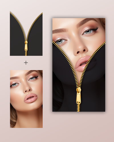 6 nakładek na zdjęcia - Insta Nakładki  |  Ramki Beauty black gold