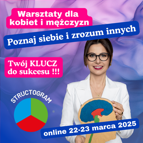 Poznaj siebie i zrozum innych - online - STRUCTOGRAM - 22-23.03.2025