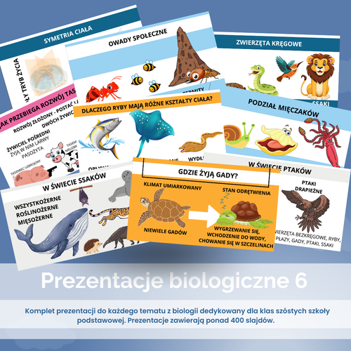 Prezentacje biologiczne - biologia dla klasy 6