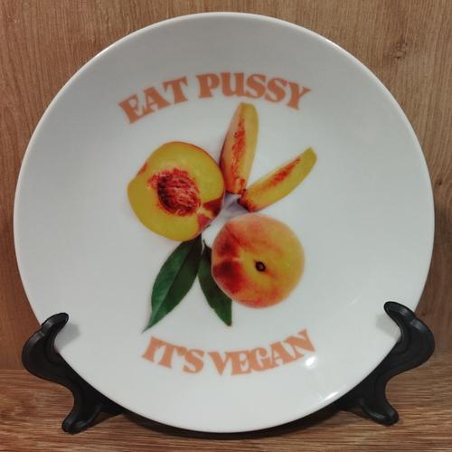 Talerz Sarnodzieło MINI 16cm Eat Pussy it's Vegan