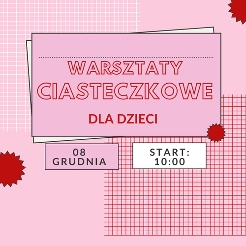 WARSZTATY CIASTECZKOWE dla dzieci