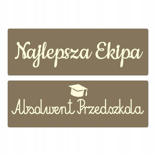 Drewniana tabliczka SZKOŁA dwustronna