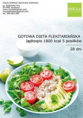 Dieta fleksitariańska 1800 kcal 5 posiłków 28 dni