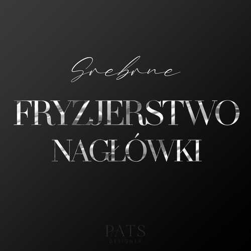 Nagłówki fryzjerstwo - srebro