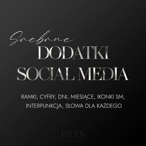 Dodatki social media - srebrne