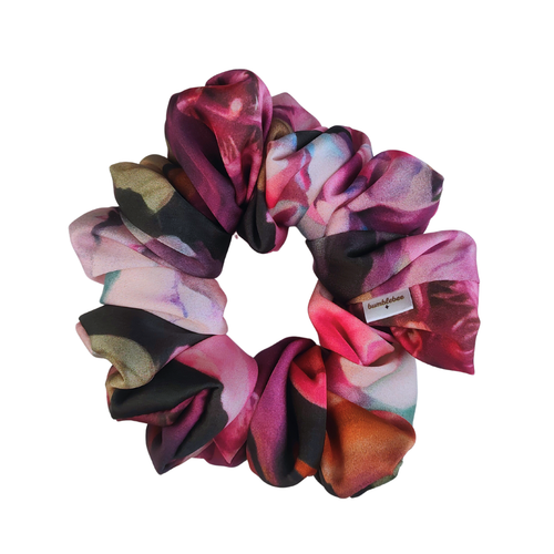 Scrunchie Magnolia Black Tulip Mega