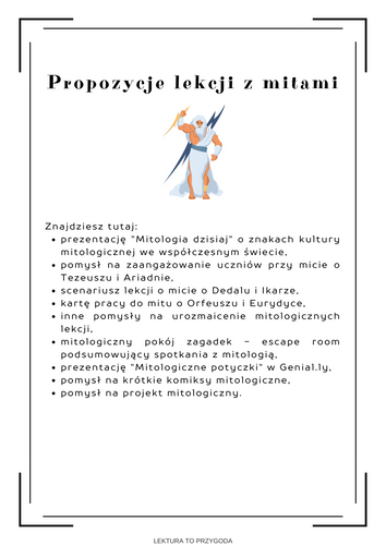 Lektura to przygoda: Mitologia