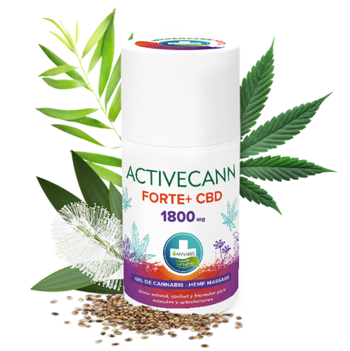 Activecann Forte+ 1800mg CBD Żel do masażu Mięśnie i stawy Annabis