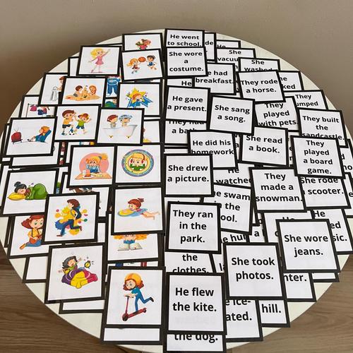 50 VERBS UKŁADANKA PAST SIMPLE