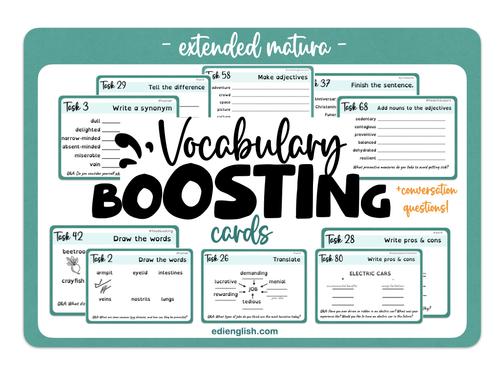 VOCABULARY BOOSTING CARDS