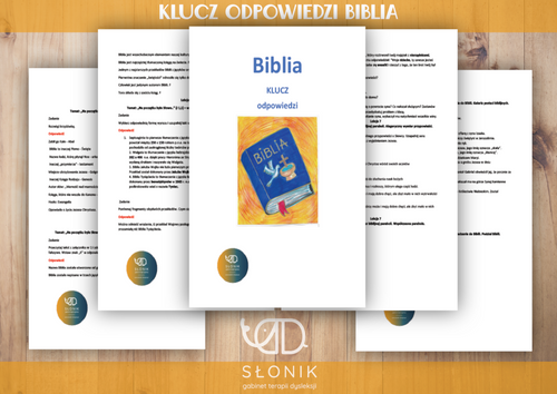 Sklep Slonika / Klucz odpowiedzi do Lekturownika „Biblia”