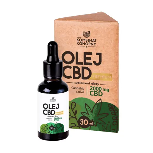 Olej CBD Premium 2000 mg 30 ml Kombinat Konopny