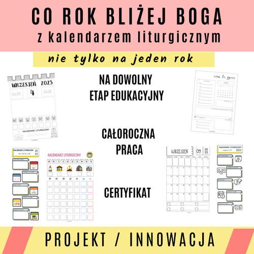 CO ROK BLIŻEJ BOGA Z KALENDARZEM LITURGICZNYM
