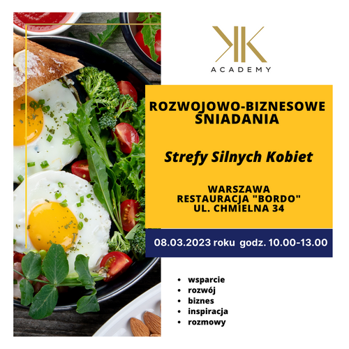 Rozwojowo-biznesowe  śniadania Strefy Silnych Kobiet NETWORKING 08.03.2023 Warszawa