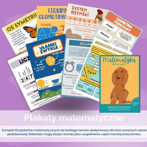 MATEMATYKA BEZ KŁOPOTU 4 - PLAKATY MATEMATYCZNE