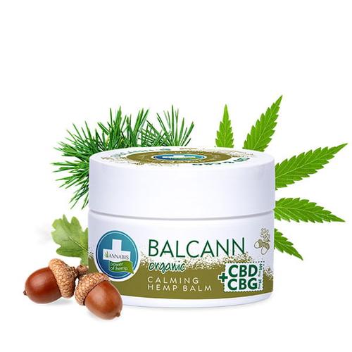 Balcann z CBD (600mg) i CBG (20mg) organiczny kojący balsam konopny 50 ml  Annabis