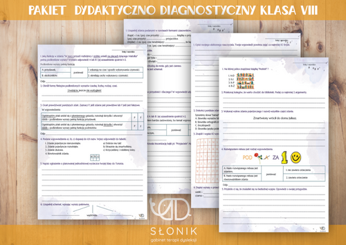 Sklep Slonika / PAKIET DYDAKTYCZNO-DIAGNOSTYCZNY KLASA 8