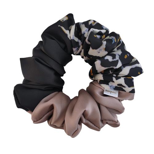 Scrunchie Taupe Panther Mega