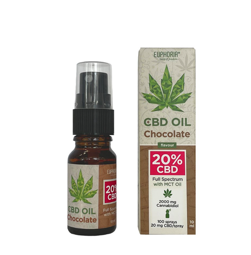 Olejek CBD 20% z aromatem czekoladowym 10 ml Euphoria Czekolada MCT Full Spectrum