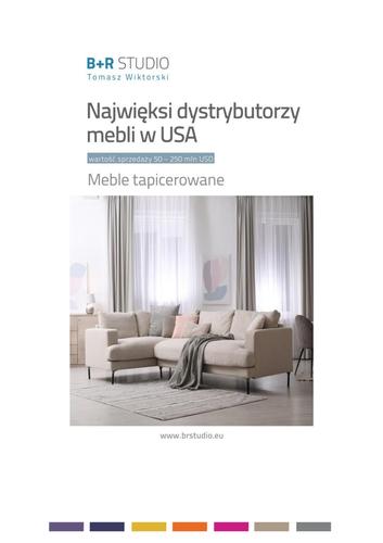 Raport "Najwięksi dystrybutorzy mebli w USA. Meble tapicerowane: wartość sprzedaży 50-250 mln USD" - ECO