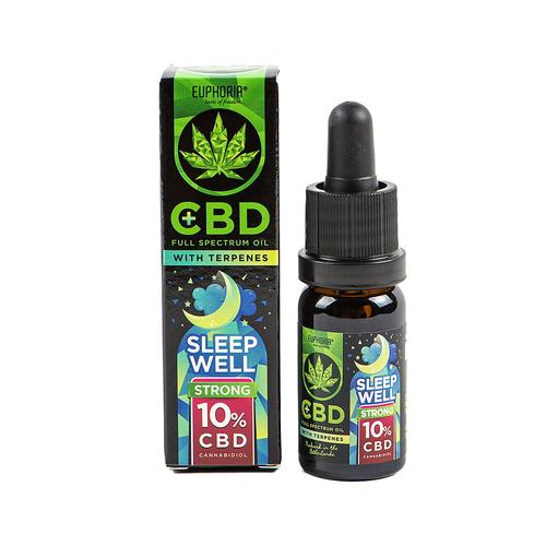 Euphoria CBD 10% Sleep Well Olejek konopny z terpenami 10 ml STRONG Full Spectrum