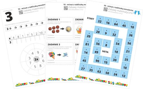 Tabliczka mnożenia - karty pracy część 2