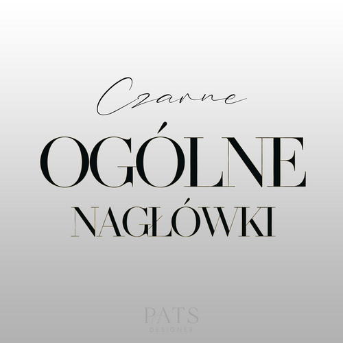 Nagłówki ogólne - czarne