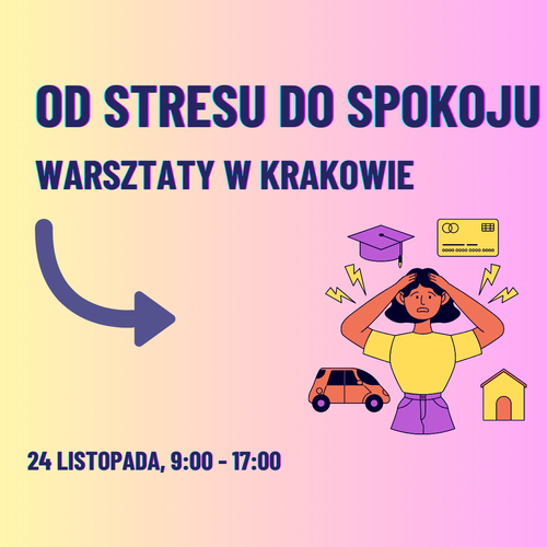 Rezerwacja miejsca na warsztaty "Od Stresu do Spokoju". ZALICZKA