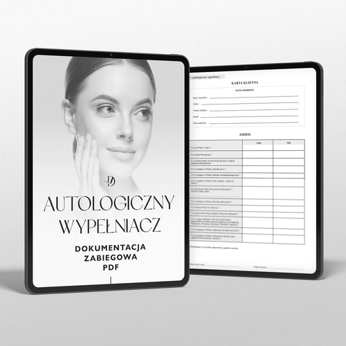 AUTOLOGICZNY WYPEŁNIACZ - dokumenty zabiegowe - zestaw