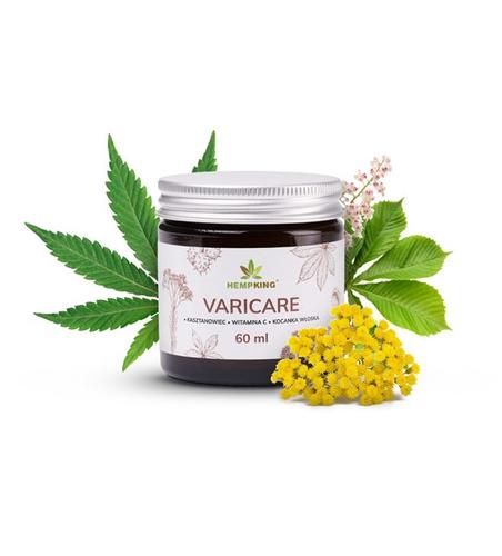 Maść konopna VARICARE na NACZYNKA 60ml Hempking