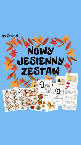 Autumn numbers for Kids 45 stron a4