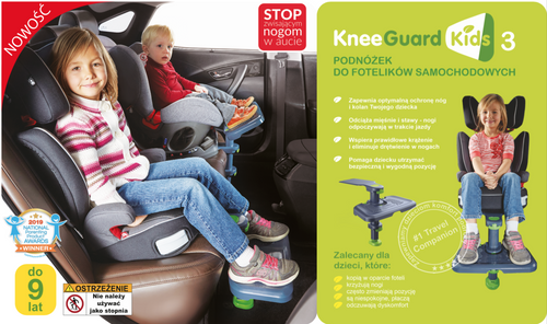 KneeGuardKids 3 - podnóżek do fotelików samochodowych dla dzieci