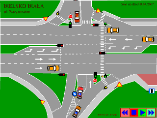 pakiet animacji sytuacji drogowych