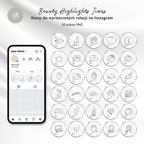 Z9 Ikony Insta Stories - ikony do wyróżnionych relacji na Instagram