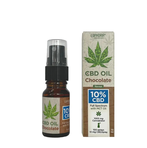 Olejek CBD 10% z aromatem czekoladowym 10 ml Euphoria Czekolada MCT Full Spectrum