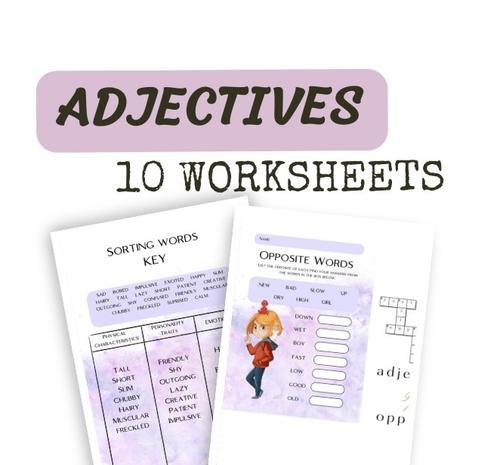 Adjectives Worksheets