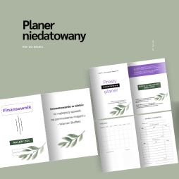 Planer finansowy budżet domowy A4 niedatowany miesięczny 32 strony pdf do druku