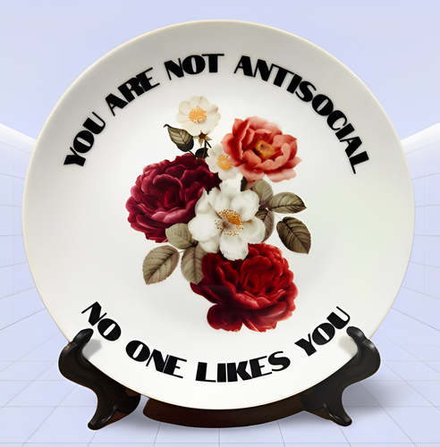 Talerz ceramiczny Sarnodzieło 20 cm You are not antisocial. No one likes you