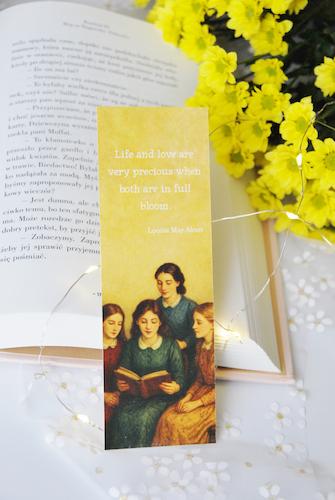 Louisa May Alcott Małe Kobietki - zakładka do książki z papieru