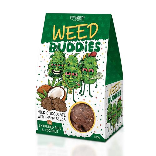 Weed Buddies czekoladki mleczne 100 g EUPHORIA