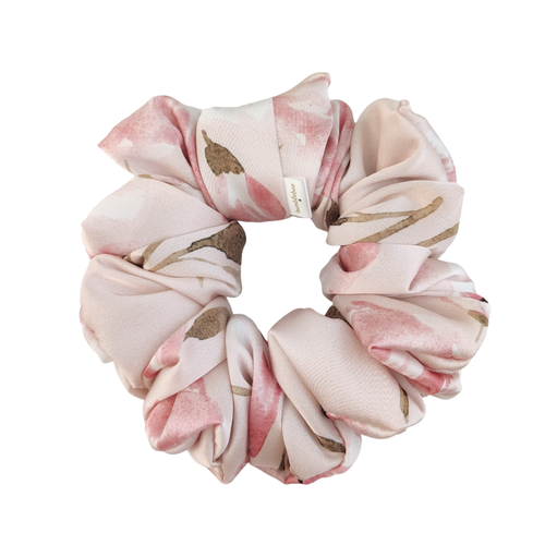 Scrunchie Pink Poppies Mega