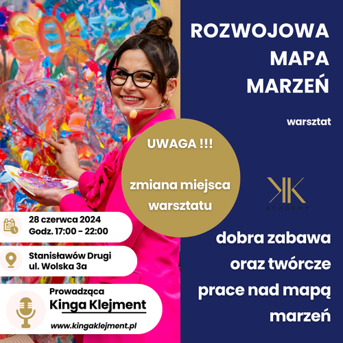 Rozwojowa mapa marzeń  - warsztat szkoleniowy - 28.06.2024 - Legionowo