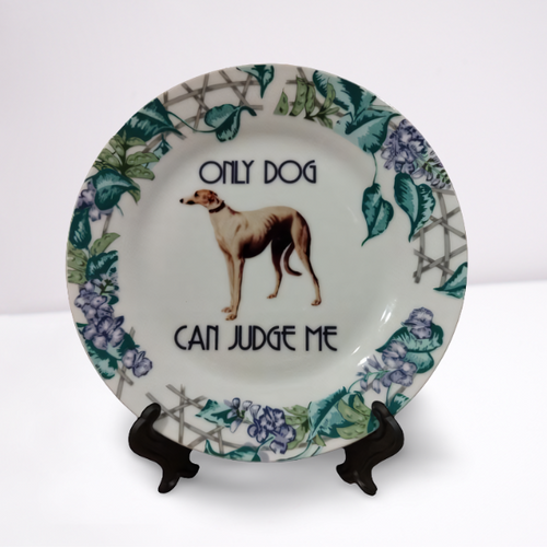 Talerz ceramiczny Sarnodzieło 20 cm Only Dog Can Judge Me
