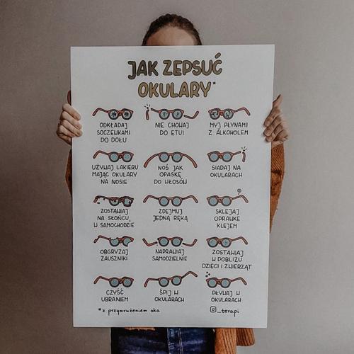 Plakat "Jak zepsuć okulary"  (B2)