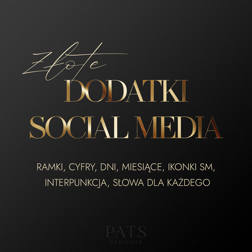 Dodatki social media - złote