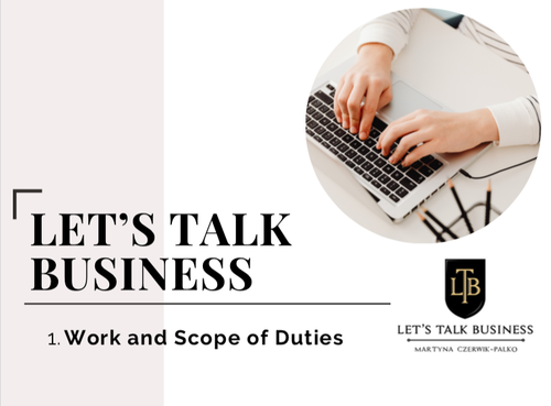 Work and Scope of Duties