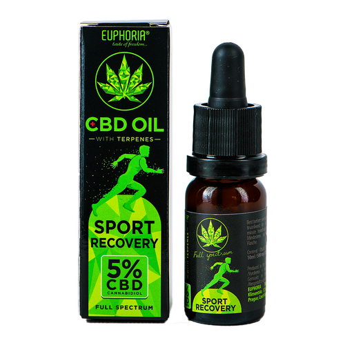 Euphoria CBD 5% Sport Recovery Olejek konopny z terpenami 10 ml Full Spectrum