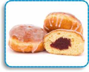 Pączki z nadzieniem różanym
